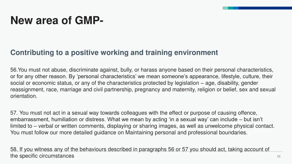 new area of gmp
