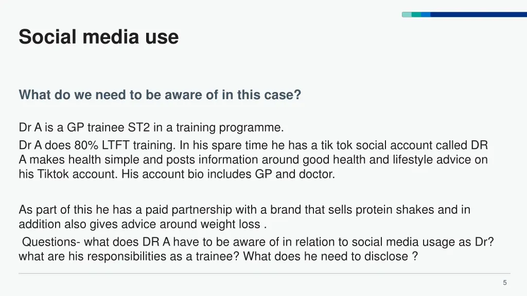 social media use