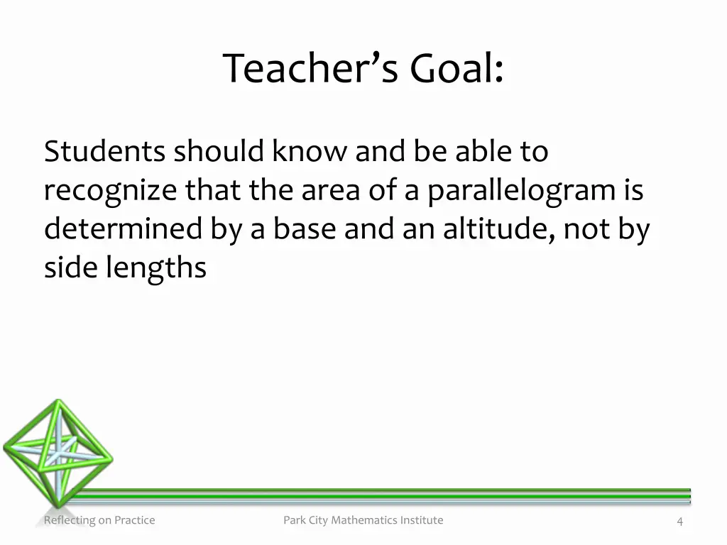 teacher s goal