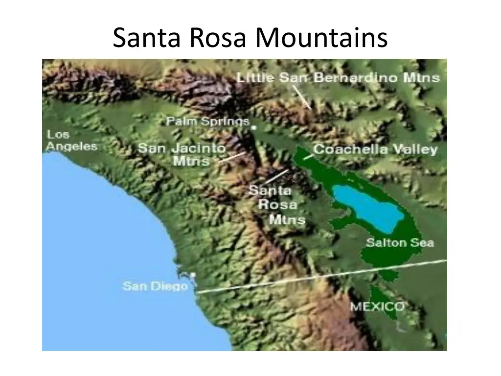 santa rosa mountains
