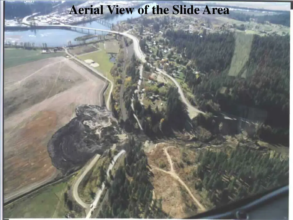 aerial view of the slide area