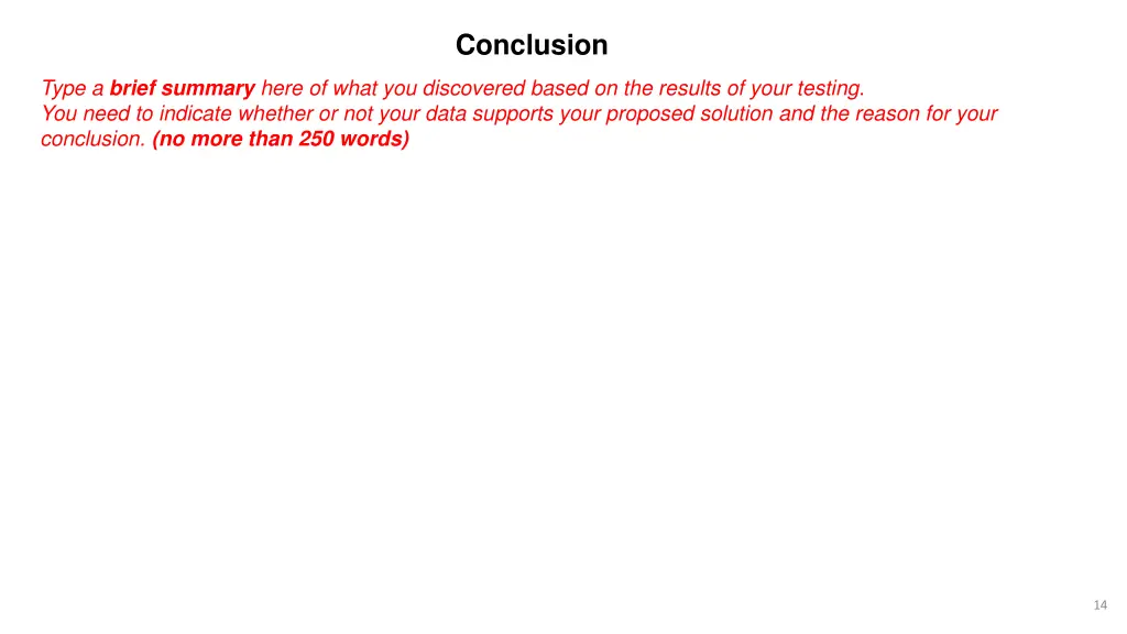 conclusion