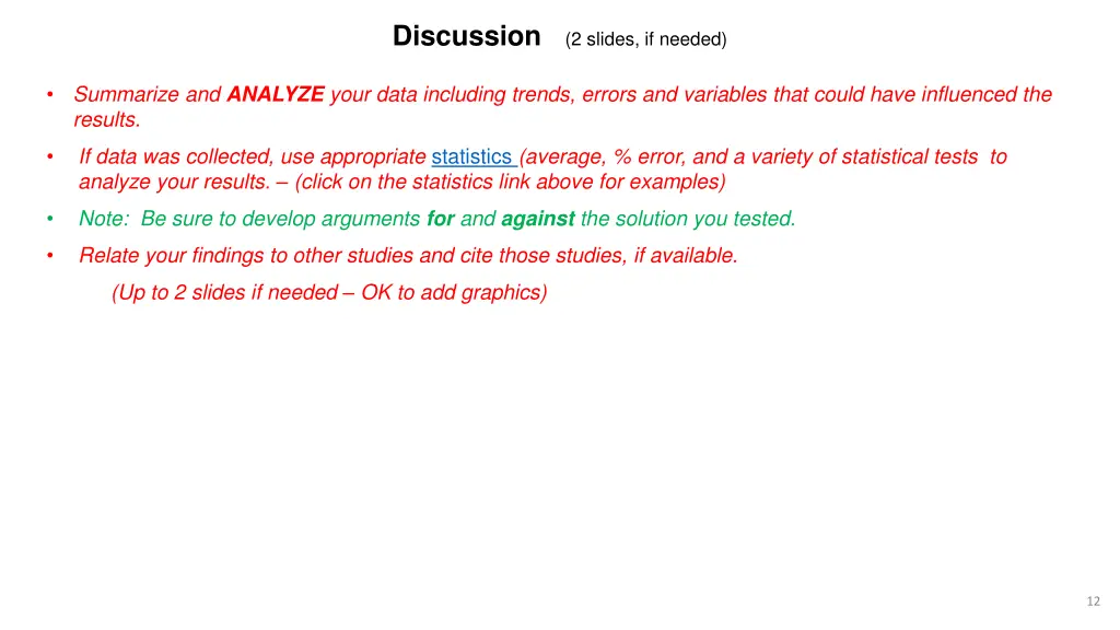 discussion 2 slides if needed