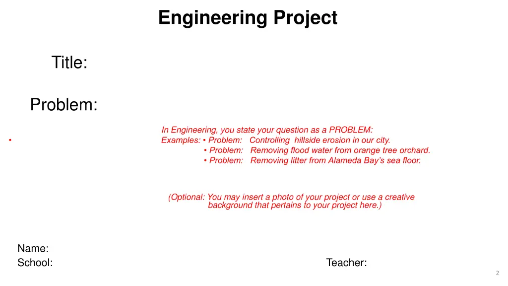 engineering project