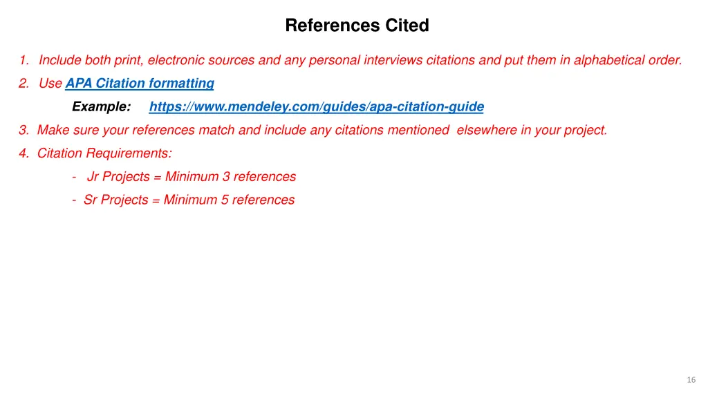 references cited