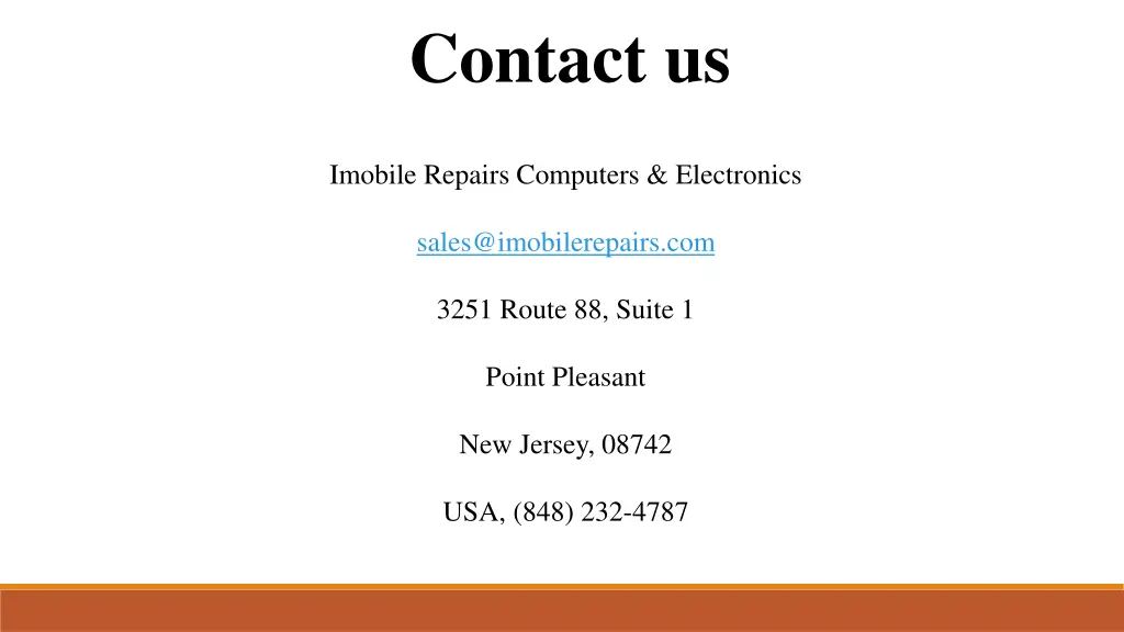 contact us