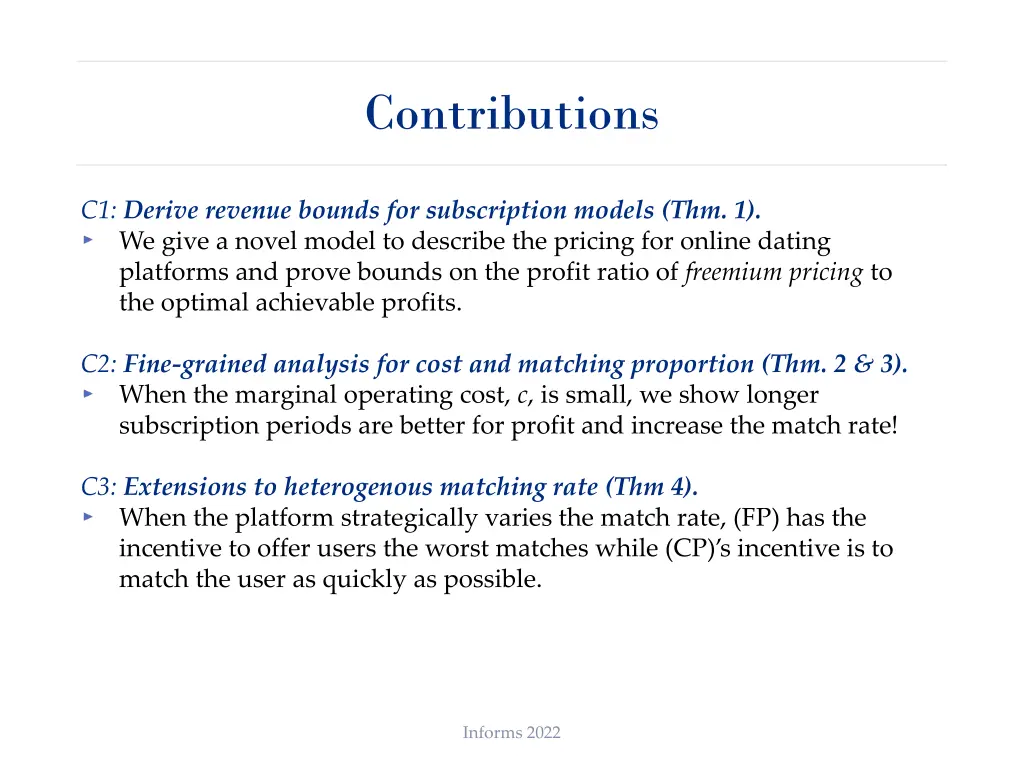 contributions