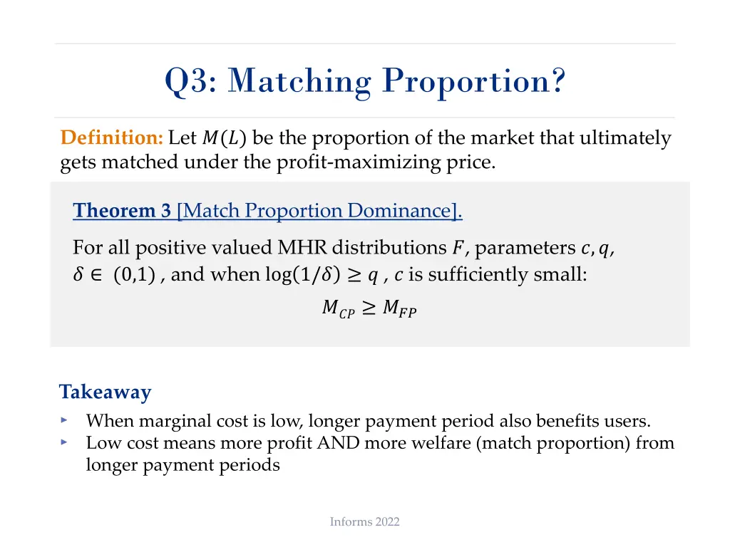 q3 matching proportion