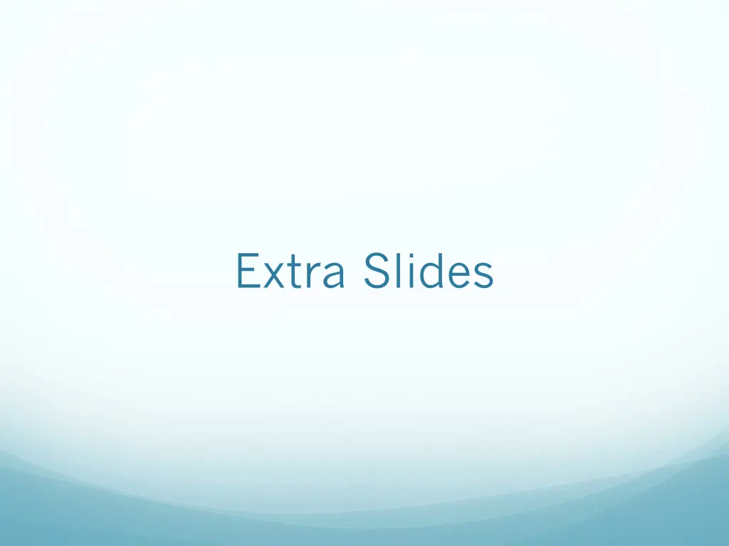 extra slides