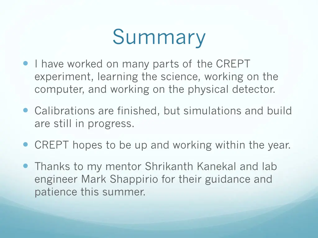 summary