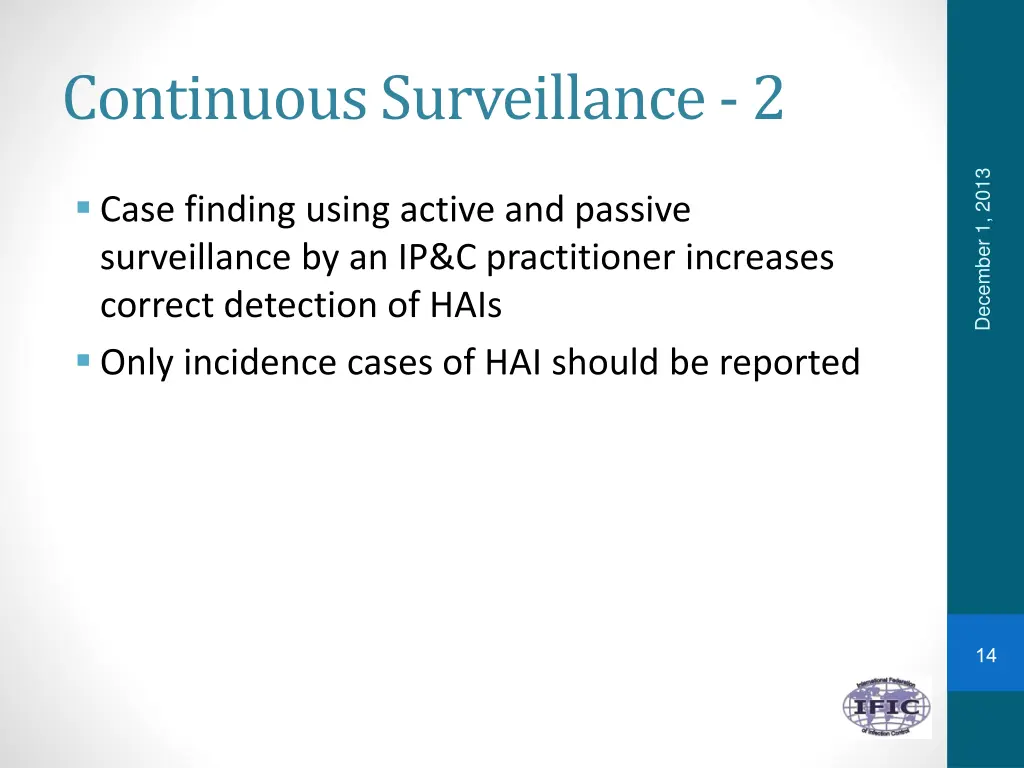continuous surveillance 2