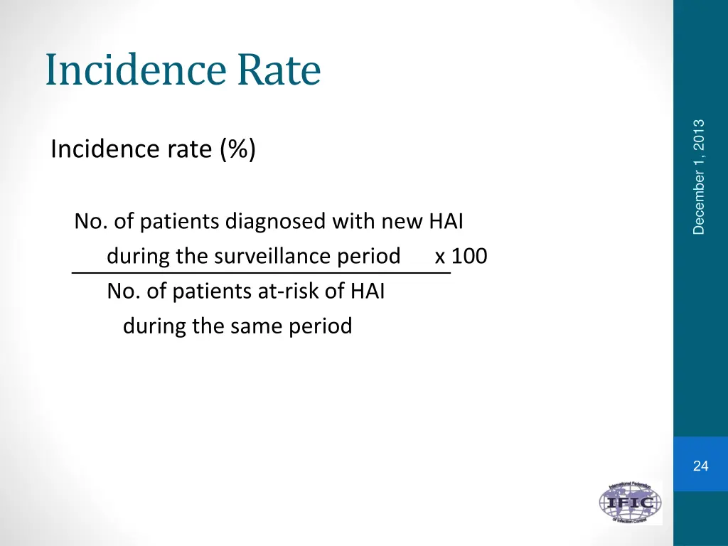 incidence rate