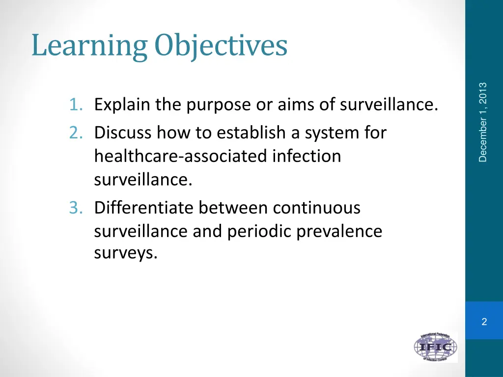 learning objectives