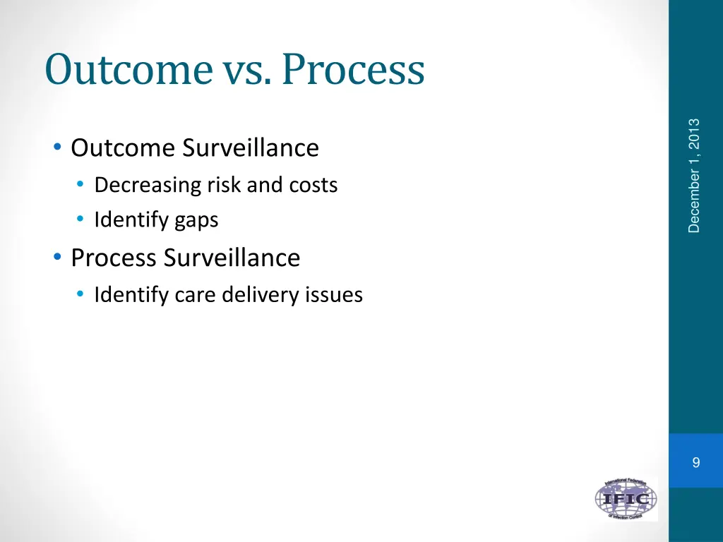 outcome vs process