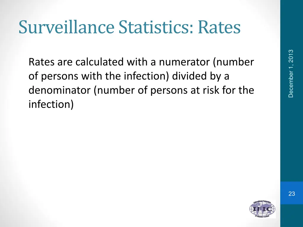 surveillance statistics rates