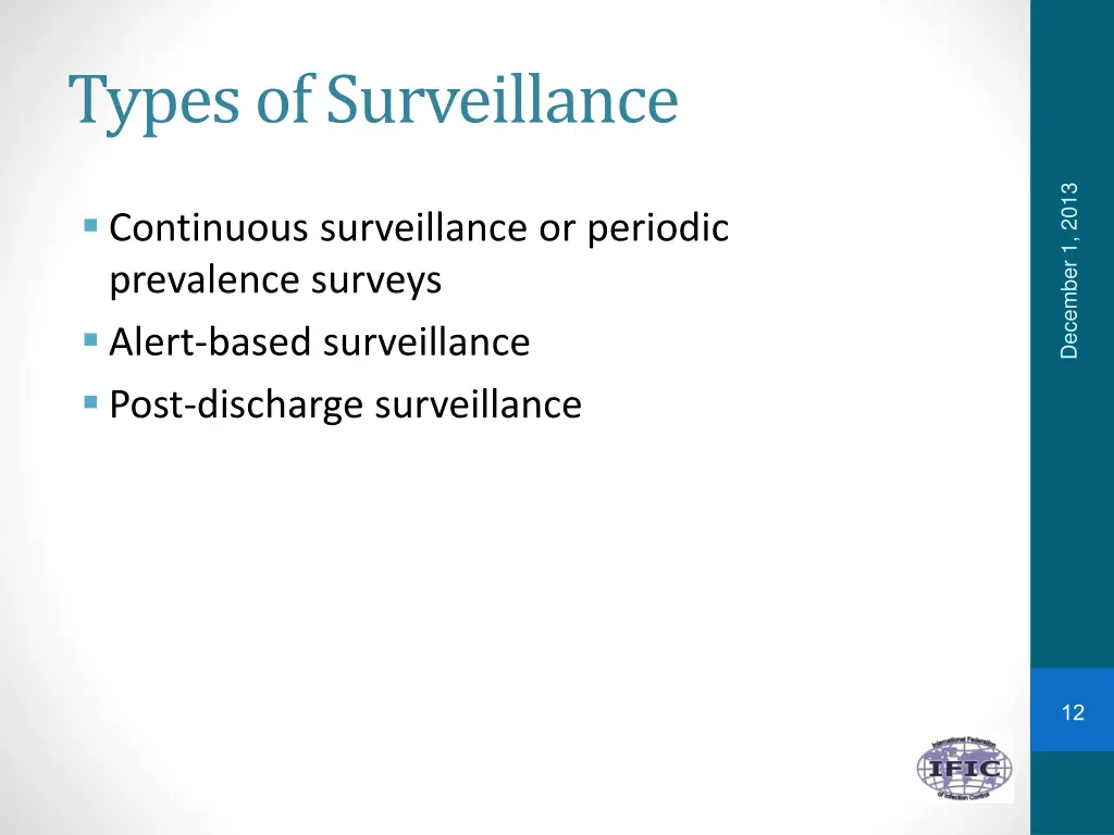 types of surveillance