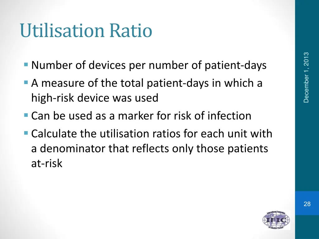 utilisation ratio