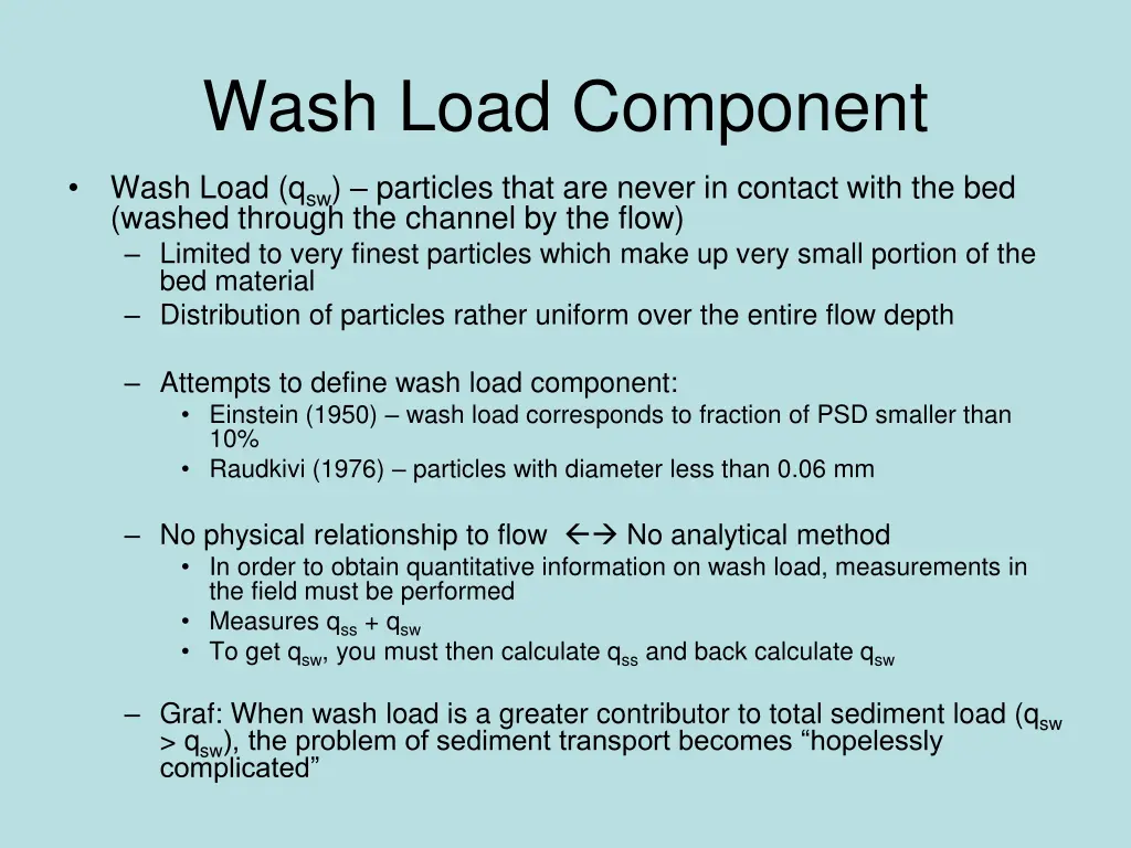 wash load component