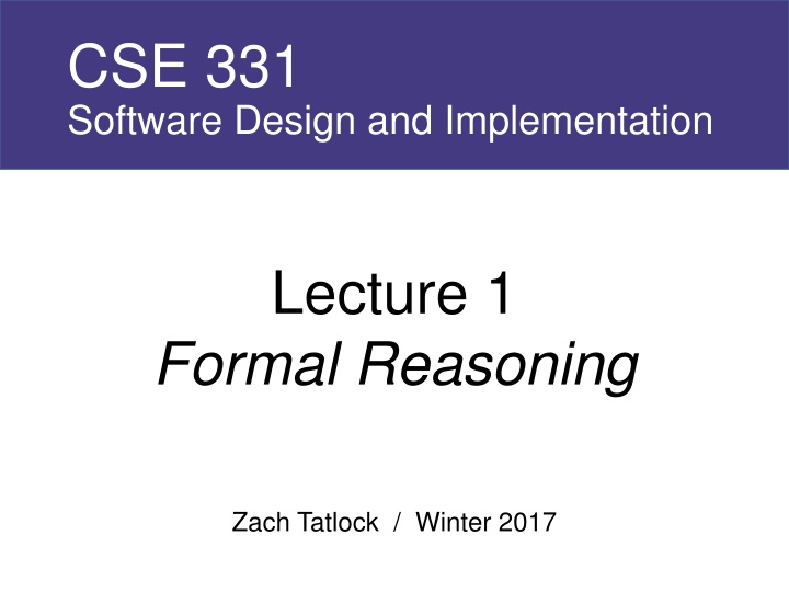 cse 331 software design and implementation
