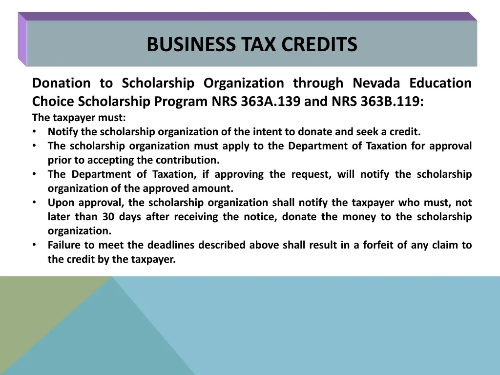 business tax credits 1