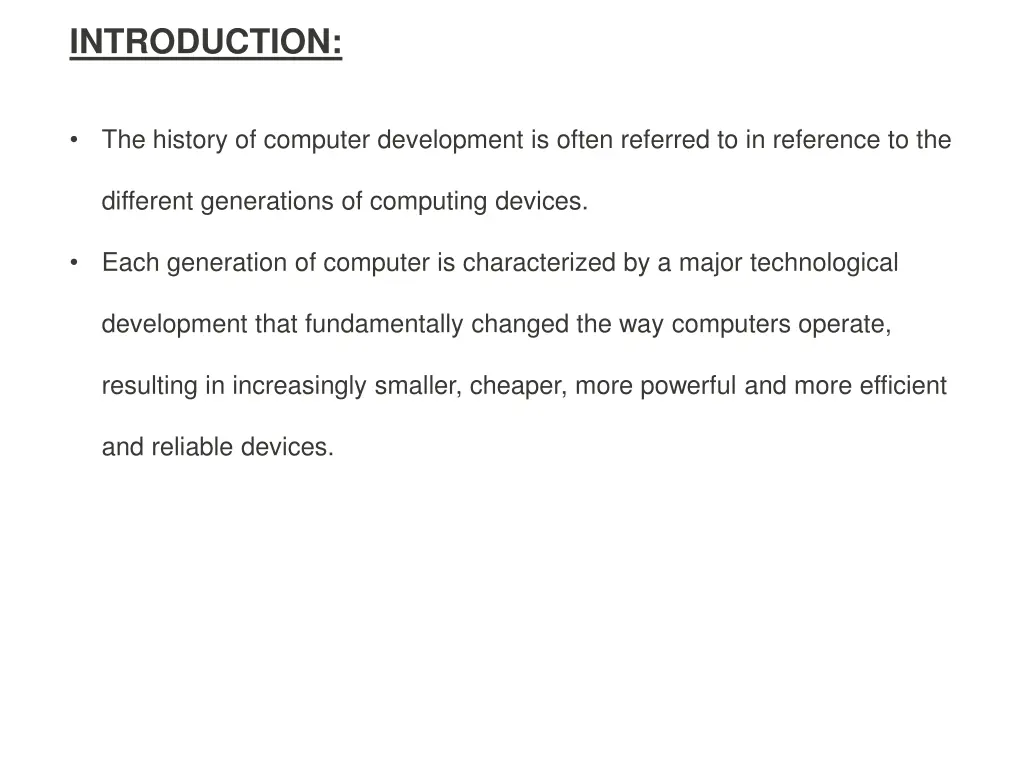introduction