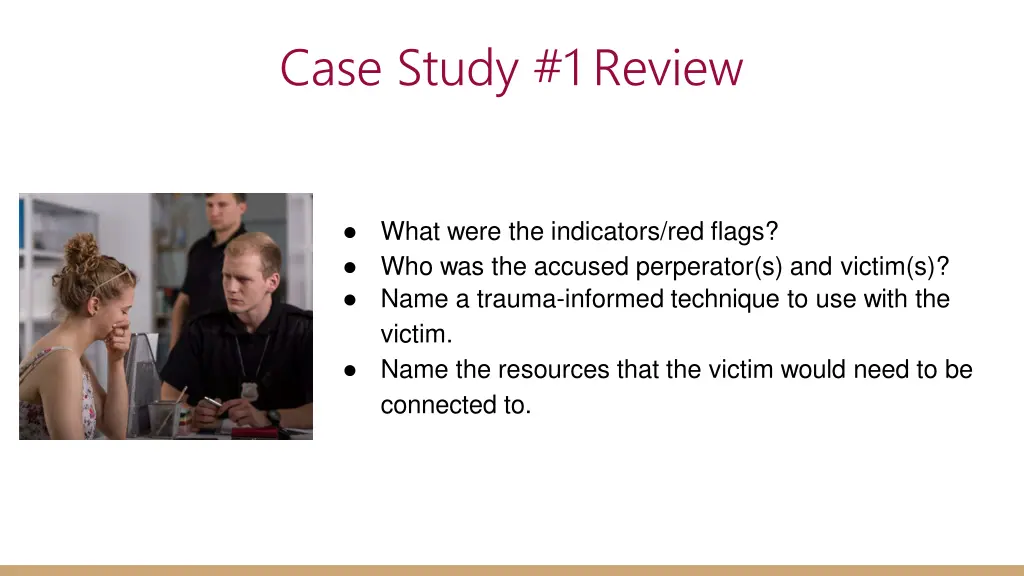 case study 1review