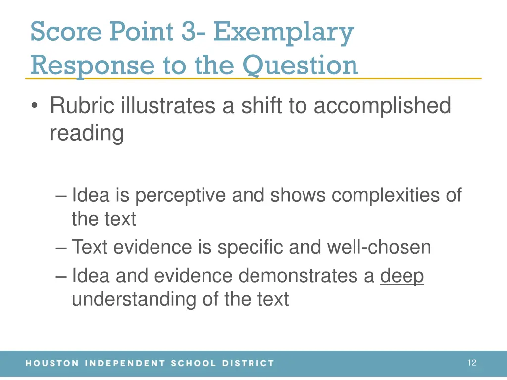score point 3 exemplary response to the question