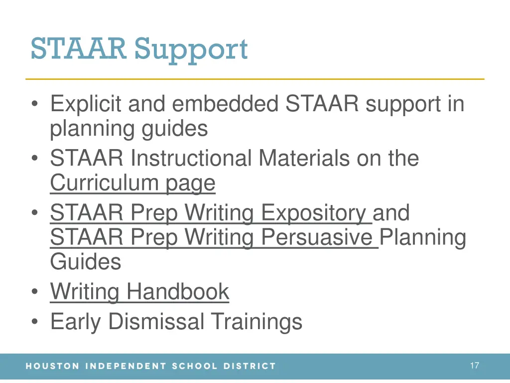 staar support