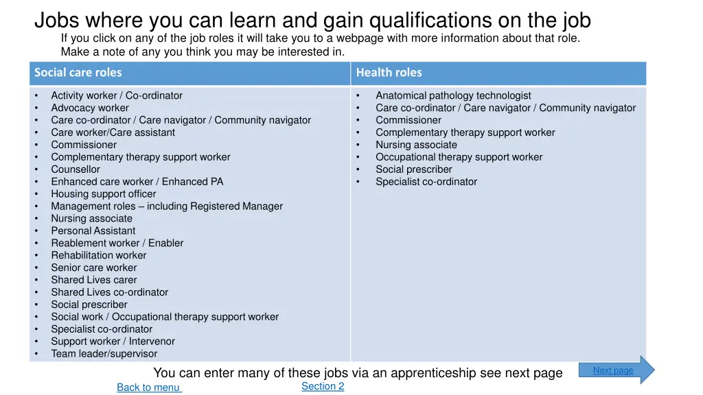 jobs where you can learn and gain qualifications