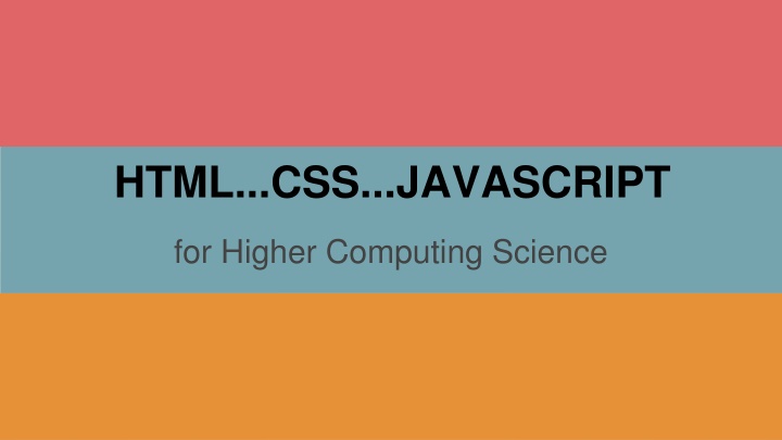 html css javascript