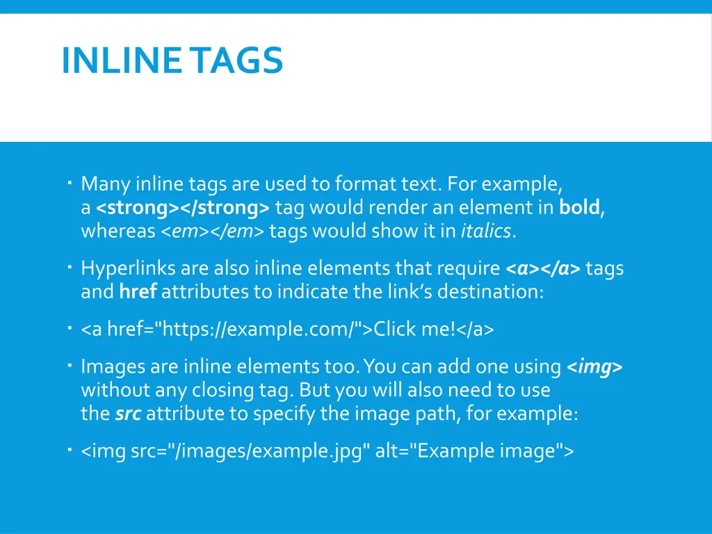 inline tags