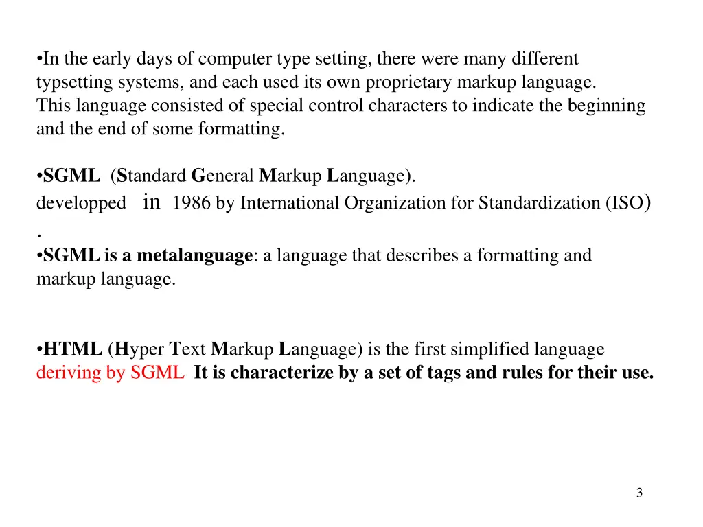 in the early days of computer type setting there