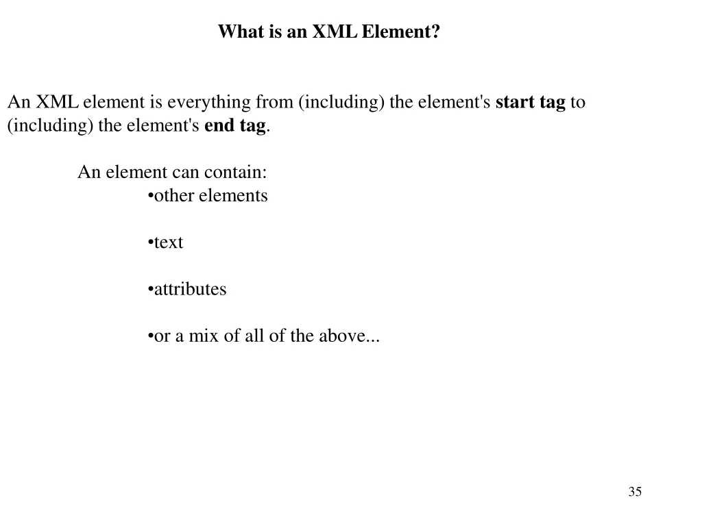 what is an xml element