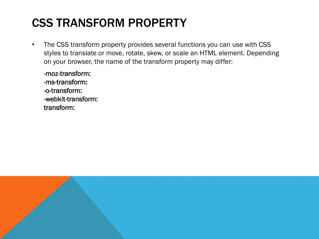 css transform property