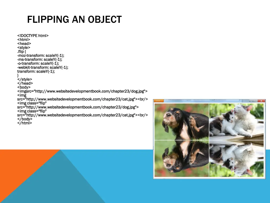 flipping an object