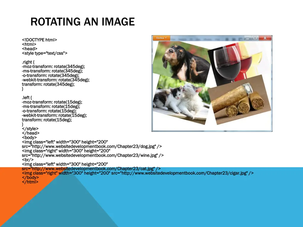 rotating an image
