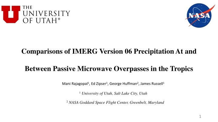 comparisons of imerg version 06 precipitation