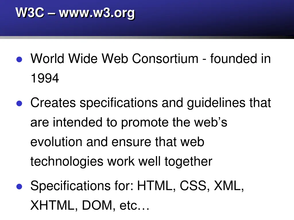 w3c www w3 org