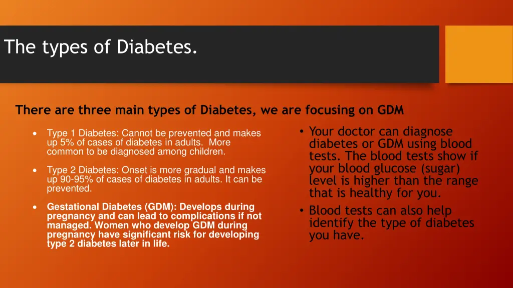 the types of diabetes