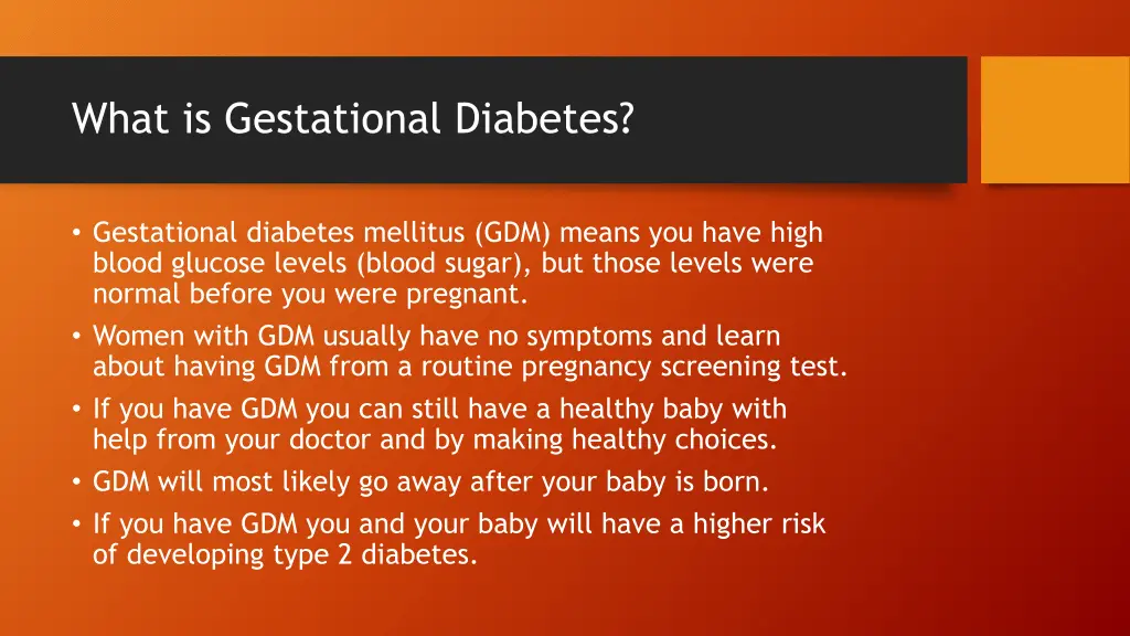 what is gestational diabetes