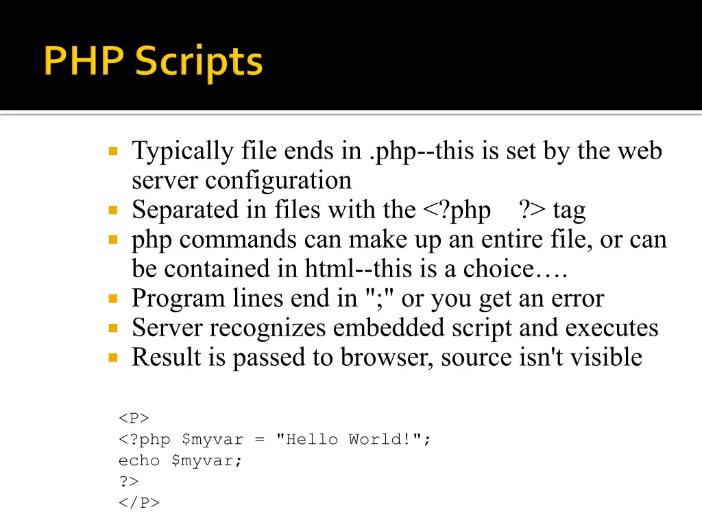typically file ends in php this