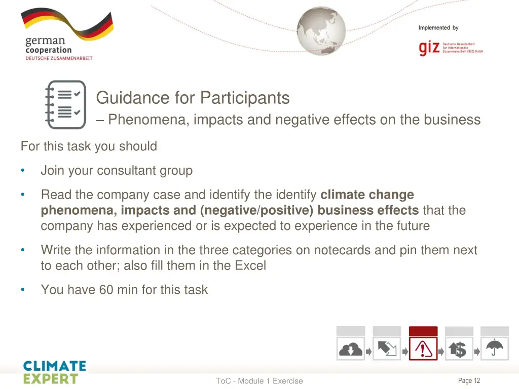 guidance for participants phenomena impacts
