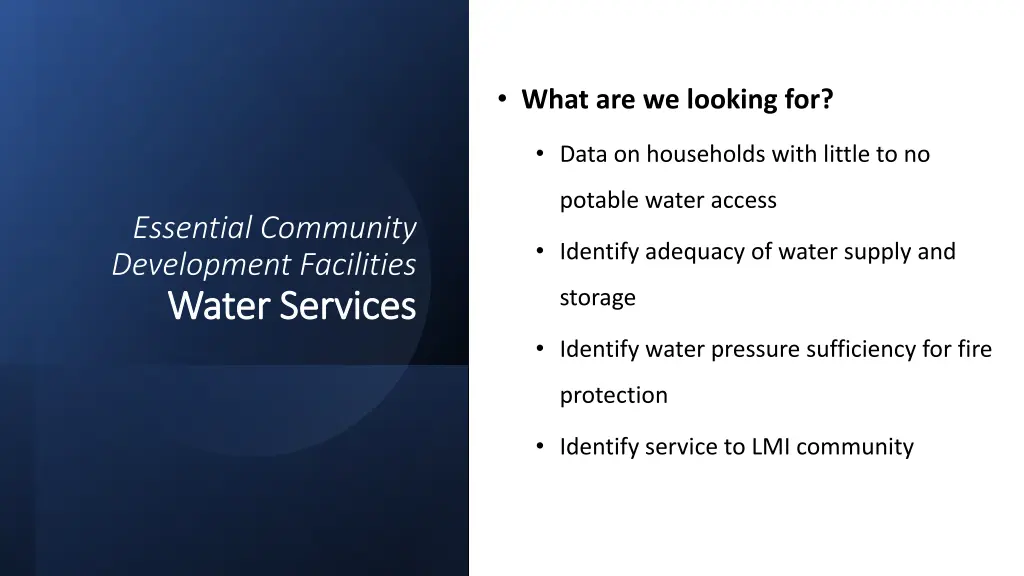 what are we looking for 1