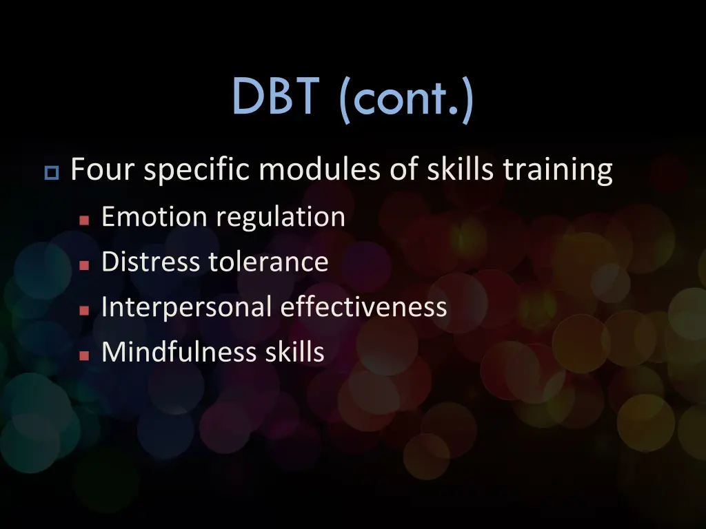 dbt cont