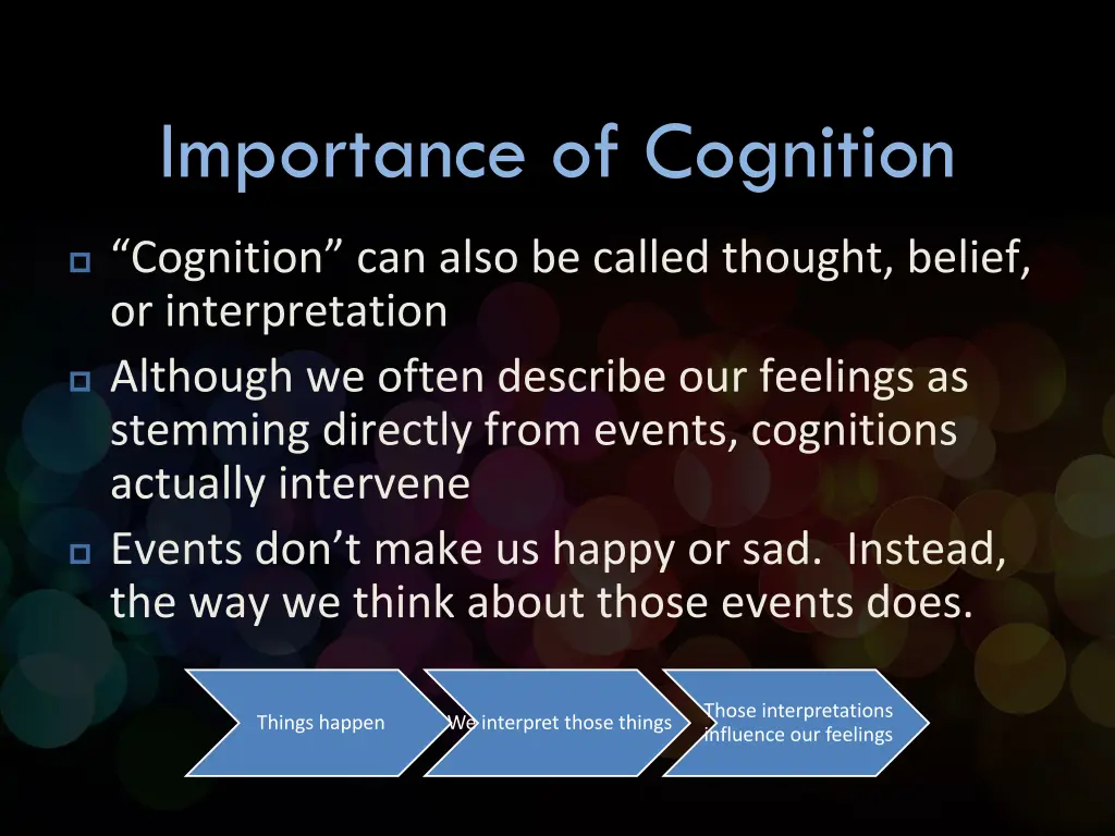 importance of cognition