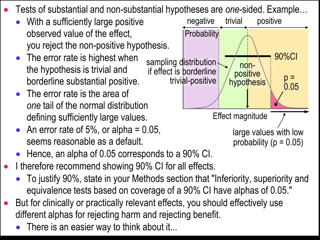 tests of substantial and non substantial