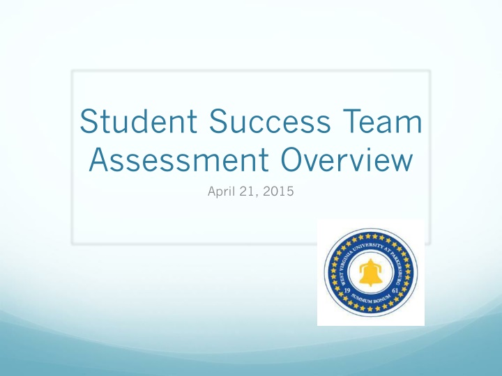 student success team assessment overview april
