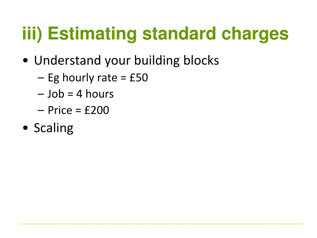 iii estimating standard charges