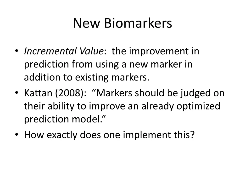 new biomarkers