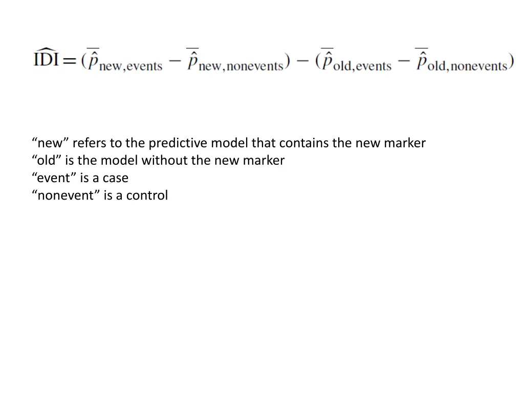 new refers to the predictive model that contains